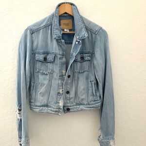 PAIGE Distressed Jean Jacket